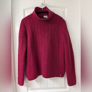 Columbia Women's Deep Red Turtleneck Sweater